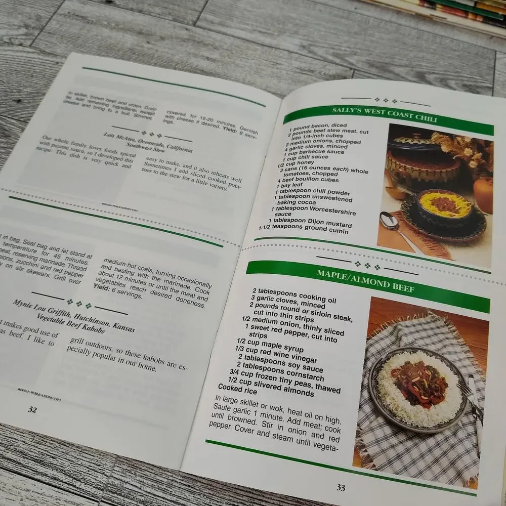Country Cooking Prize-Winning Beef‎ RECIPE CARDS Collection Cookbook Booklet